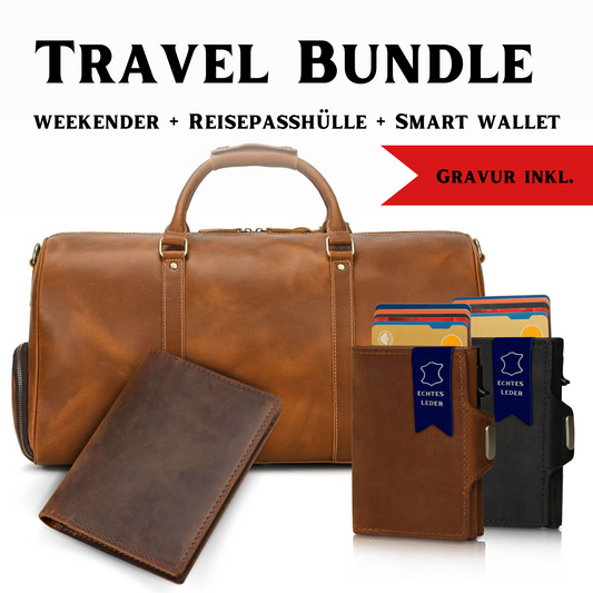 Travel Bundle: Weekender, Smart Wallet & Reisepasshülle